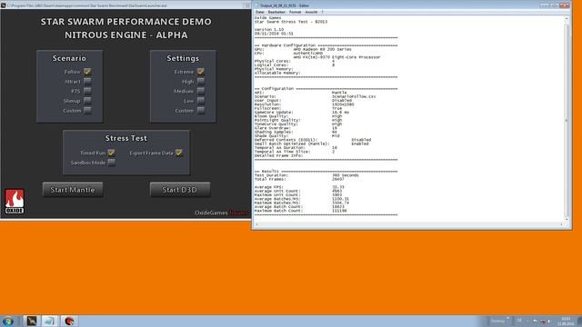 Star Swarm Stress Test FX 9370 XFX R9 290X ( Mantle ) Single Gard смотреть онлайн