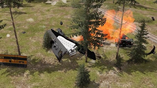 Trains vs Chain – BeamNG.Drive смотреть онлайн