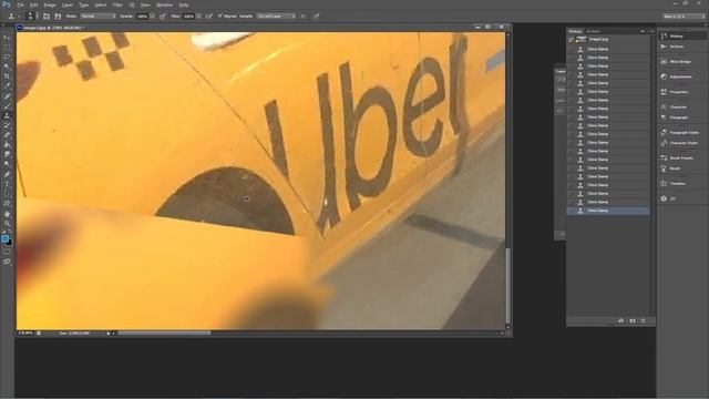 Инструмент Clone Stamp (клонирование) в Photoshop смотреть онлайн