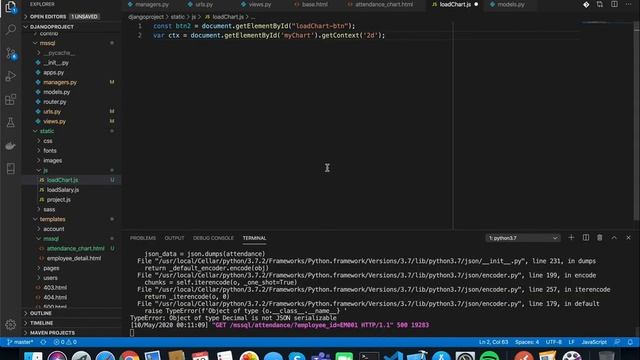 Chart js in a Django project - part2 смотреть онлайн