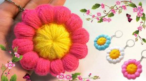 ??ЧУДО-ЧУДЕСНОЕ! ВЕЛИКОЛЕПНЫЙ ?ЦВЕТОЧЕК-БРЕЛОК крючком. Вязание для начинающих