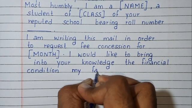Write an email to principal for fee concession | Email | English смотреть онлайн