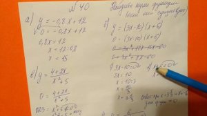 40 Алгебра 9 класс Найдите нули функции если они существуют