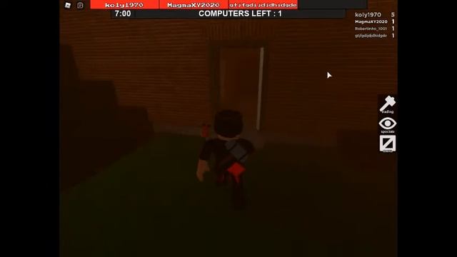 Взламываю компьютеры и убегаю от монстра вместе с другом в Roblox Flee the Facility(Beta) смотреть онлайн