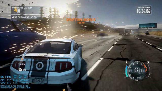 Need for Speed The Run: GTX 1050 TI 4GB i3 4160 смотреть онлайн