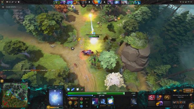 JerAx 7162 MMR IO the Guardian Wisp Jungle - Ranked Gameplay смотреть онлайн