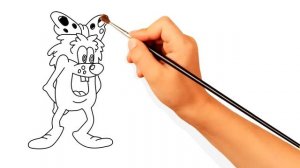 Вредина злюка ДЮДЮКА  рисуем и раскрашиваем