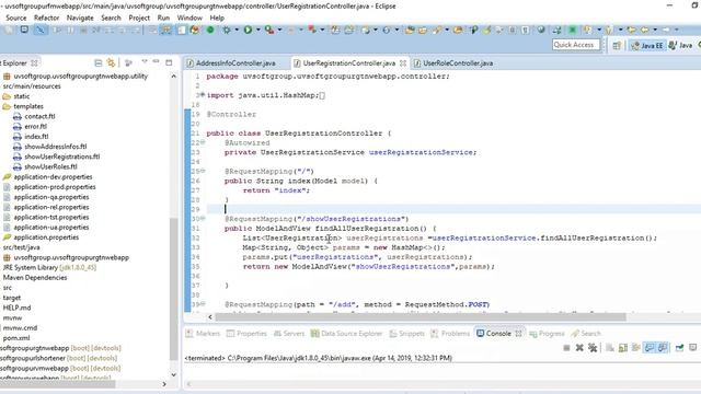 32_5:FreeMarker|Spring Boot| View Technology| PostgreSQL| PostgreSQL |Service & Controller смотреть онлайн