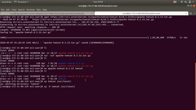 Setup tomcat on AWS EC2 instance and deploy a sample war package. смотреть онлайн