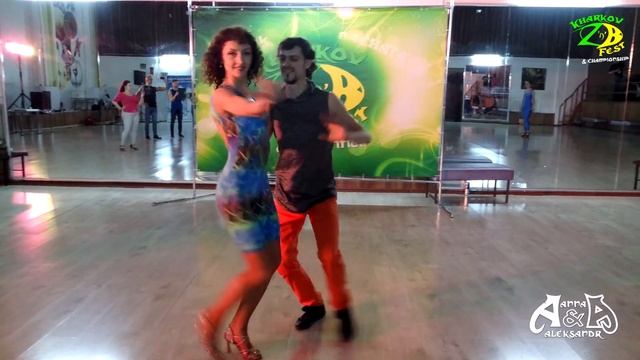 Aleksandr Levchuk Anna Galenda. Bachata demo. Kharkov Z'n'B Fest 2019 смотреть онлайн