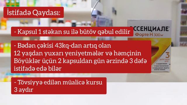 Essensiale Forte H Nədir? | Essensial Kapsul Nə Üçündür? | Eccenciale Haqqında Məlumat