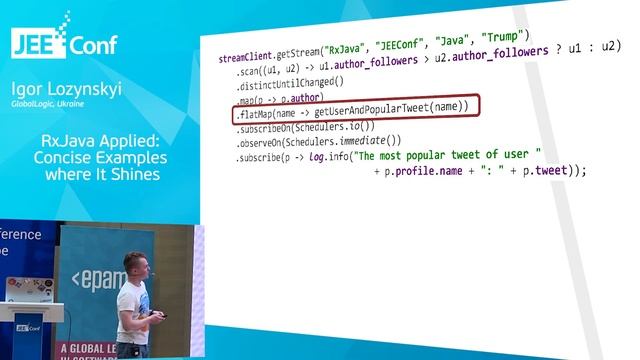 RxJava Applied: Concise Examples where It Shines (Igor Lozynskyi, Ukraine) смотреть онлайн