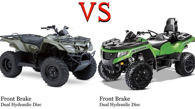Suzuki KingQuad 400 vs Arctic Cat Alterra TRV 700 Test specification comparison смотреть онлайн