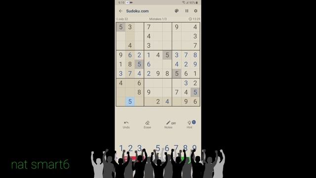 Sudoku Challenge S-608 | Time 25:30 mins. | 30 Given Numbers | Mistake 2 | LEVEL MEDIUM смотреть онлайн