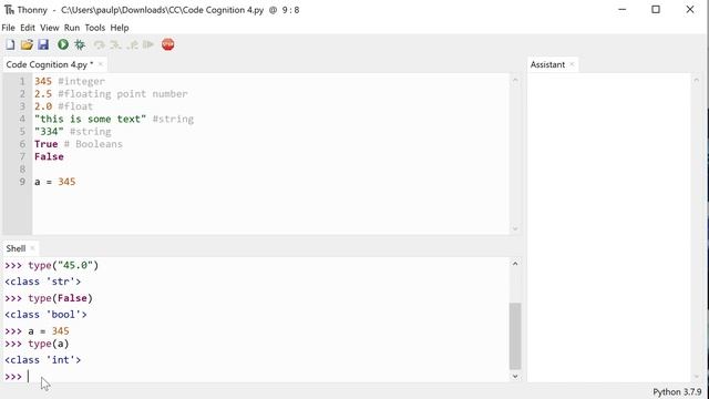 Experimenting with python types смотреть онлайн