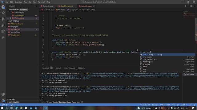 Java Tutorial 5: Methods Java смотреть онлайн