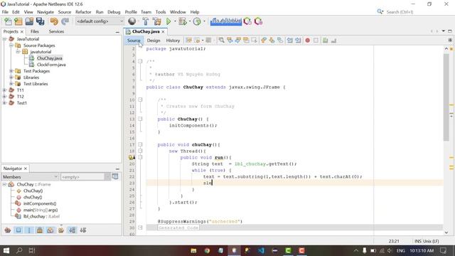[JavaSwing] #2 Làm chữ chạy trong JavaSwing (How to run text in Java Swing) смотреть онлайн
