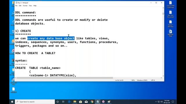 ORACLE 19c tutorial || Demo - 7 || by Mr. Dinesh On 09-01-2020 смотреть онлайн