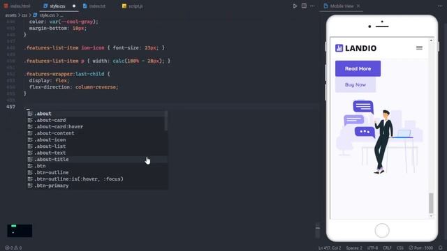 Build a responsive landing page with html css javascript смотреть онлайн