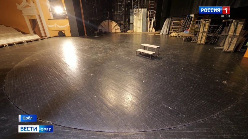 В орловском театре "Свободное пространство" модернизируют поворотный круг сцены смотреть онлайн
