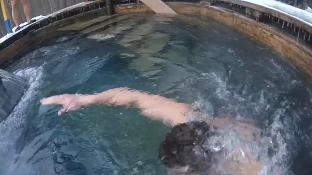 Русская баня на дровах . Сероводородные озёра. Купель на источнике. Район ст. Калуга 2