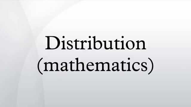 Distribution (mathematics) смотреть онлайн