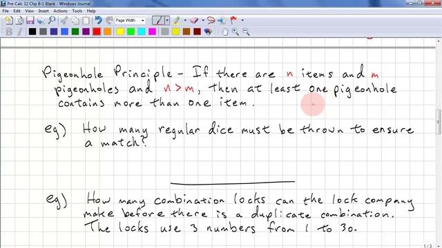PreCalculus 12 Chp 8.1 - Fundamental Counting and Pigeonhole Principle смотреть онлайн