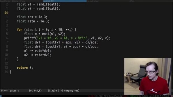 Machine Learning in C (Episode 1)