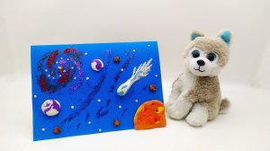 Поделка из пластилина ко Дню космонавтики 2022