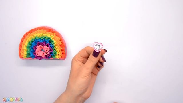 Play Doh Barbie Dolls Cosmetics Set. How to Make Rainbow Makeup. DIY for Girls смотреть онлайн