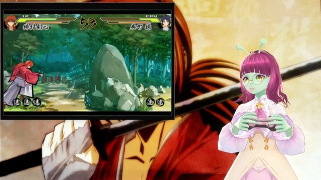 Let's play Rurouni Kenshin Meiji Kenkaku Romantan Saisen With silly space alien tuber Raiko Star смотреть онлайн