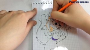 Рисуем вместе. #17 Как нарисовать персонажа из мультфильма «Чип и Дейл».