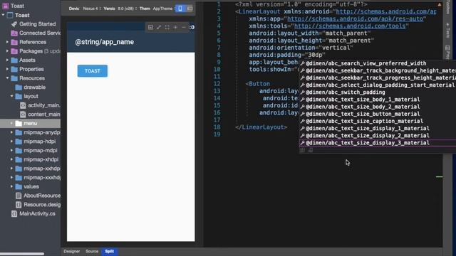 Xamarin Android Toast смотреть онлайн