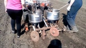 Квадроцикл Зим 350 (650) + картофелесажалка своими руками