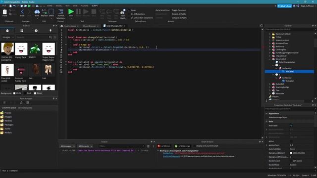 Glowing and Color Changing Text Effect [Roblox Studio Tutorial] смотреть онлайн