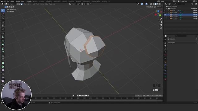How to make Low poly HAIR in BLENDER 3.1! смотреть онлайн