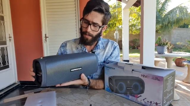 Caixa de Som HOPESTAR A6 PARTYBOX 35w: Com BATERIA de 6000MAH! (Unboxing/Primeiras Impressões) смотреть онлайн