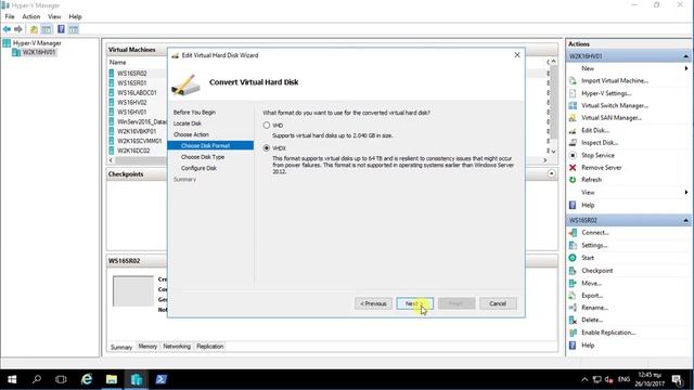 Convert a .VHDX virtual hard disk to .VHD смотреть онлайн