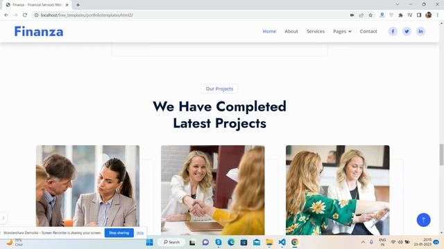 Bootstrap 5 Free Financial Services Website Template смотреть онлайн