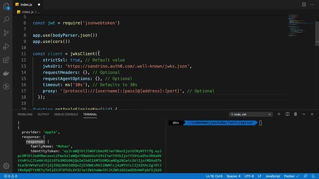 #19: Verify Sign In With Apple using Node - Ionic / React / Firebase Tutorials смотреть онлайн