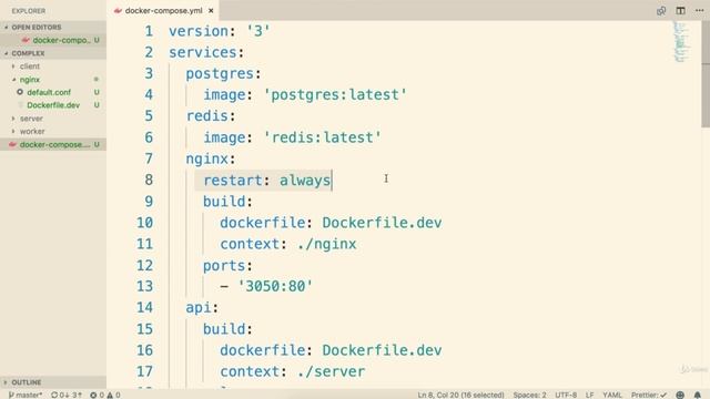 113. Docker: Starting Up Docker Compose смотреть онлайн