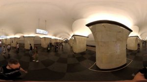 Проспект Мира (радиальная). Московское Метро. 4К 360 VR Video. Moscow Subway. Калужско-Рижская лини