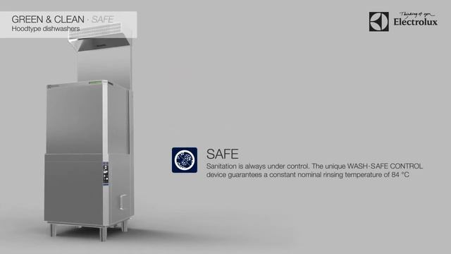 Electrolux GREEN&CLEAN Passthrough Dishwasher смотреть онлайн