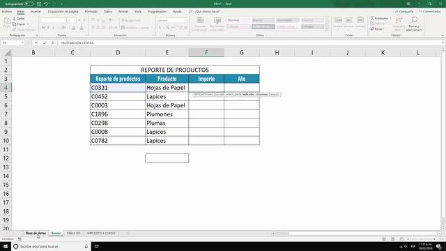 Función BUSCARV Excel 2019 | Curso Excel Intermedio | ISR EXCEL смотреть онлайн