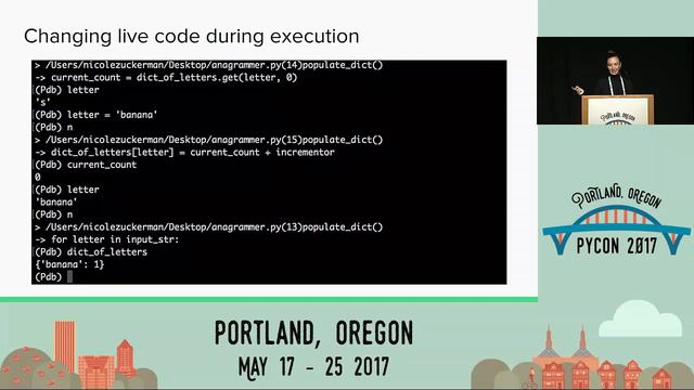 Nicole Zuckerman The Glory of pdb's set trace PyCon 2017 смотреть онлайн