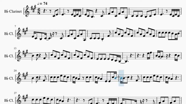 Clarinet Sheet Music: How to play Hold My Hand (Top Gun Maverick) by Lady Gaga смотреть онлайн