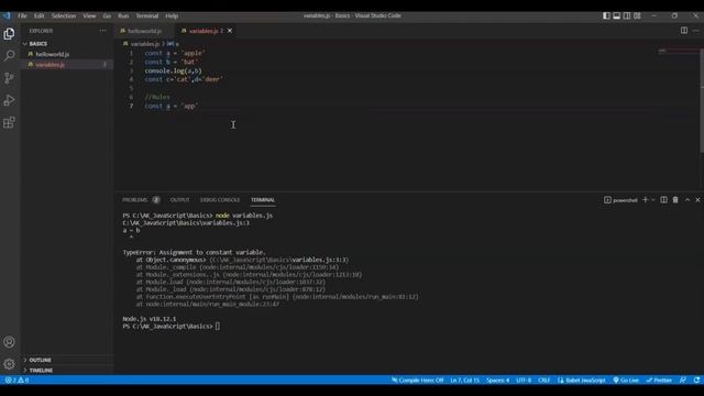 JavaScript Variables Let and const | JavaScript series смотреть онлайн