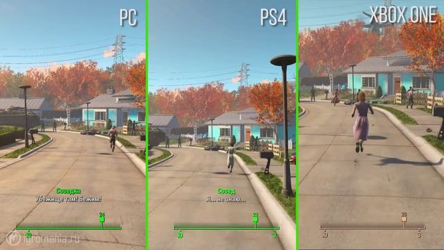Fallout 4 - PC / PS4 / Xbox One [Сравнение графики] смотреть онлайн