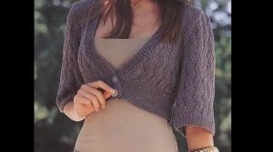 Вязаные болеро крючком и спицами для женщин