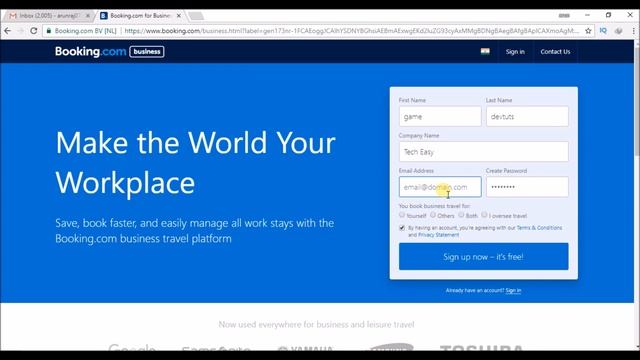 how to create an account on booking com смотреть онлайн